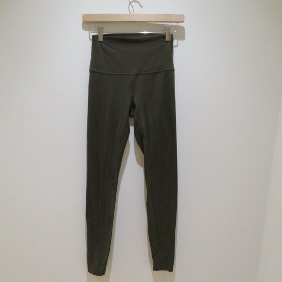 LULULEMON Align Pant *Full Length 28" Dark Olive Athleisure Gym - Size US 4 - Picture 3 of 12